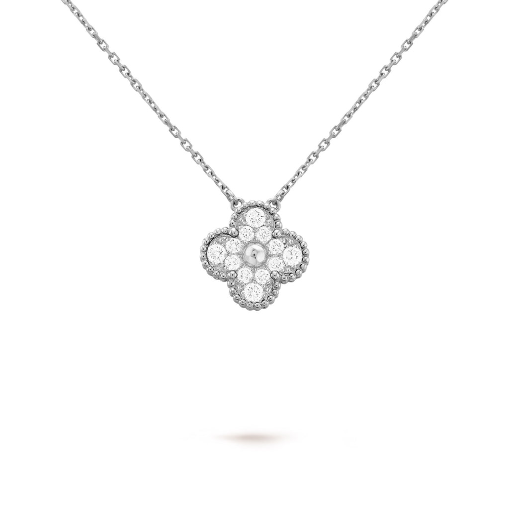 Diamond silver single flower