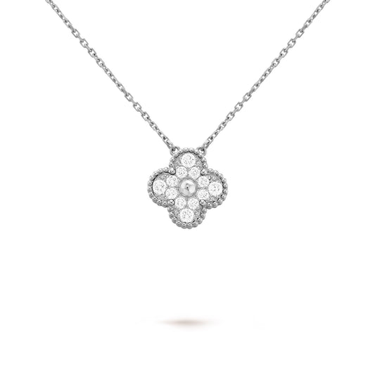 Diamond silver single flower